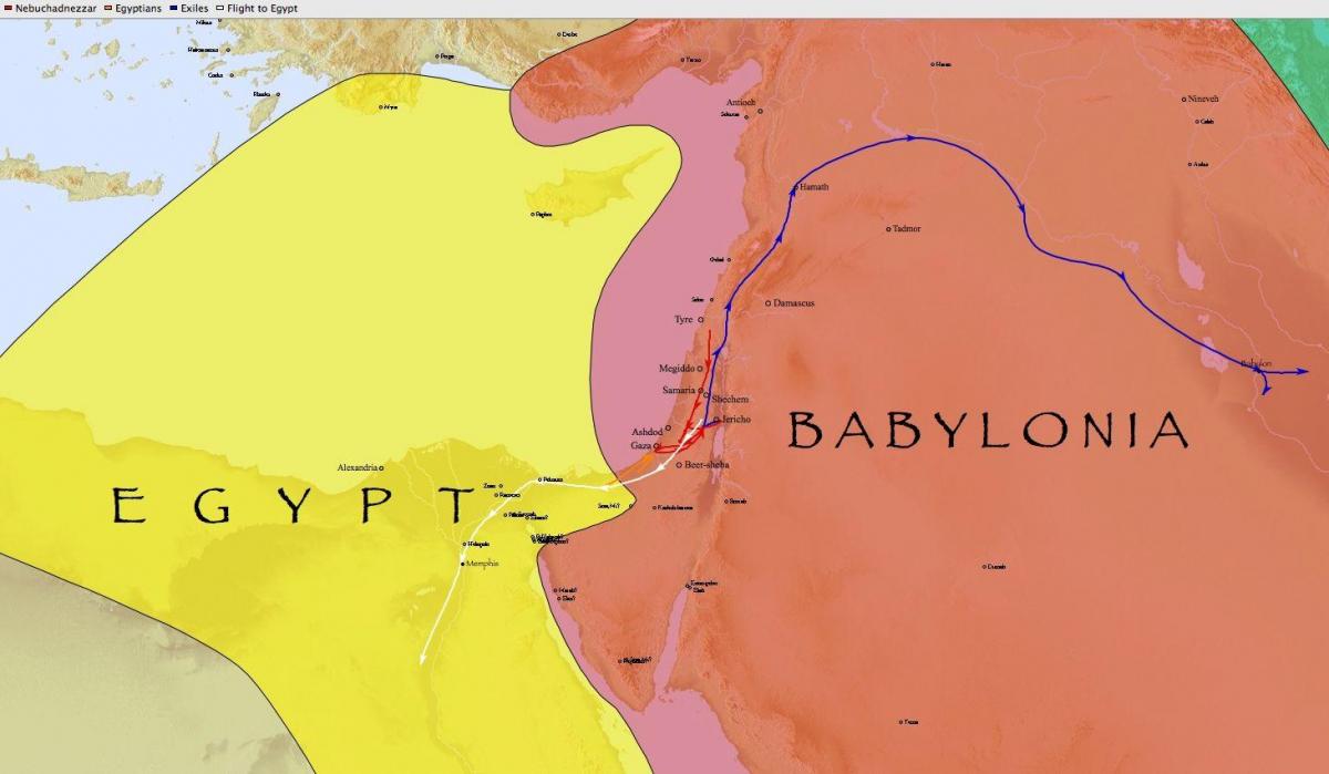 지도는 바벨론 이집트