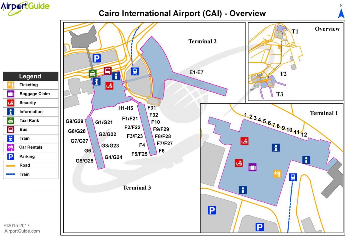 cairo international airport 지도
